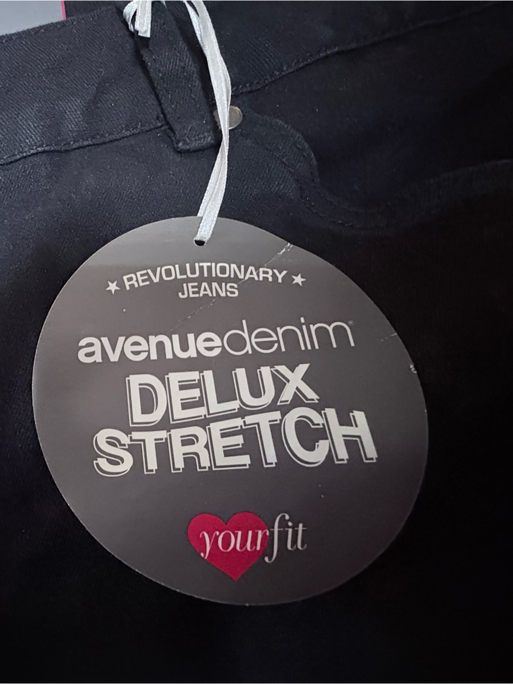 Classic Black Straight Jeans with Tag